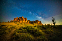 Superstition Mountains Milky Way
