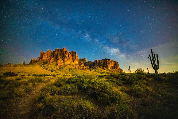 Superstition Mountains Milky Way