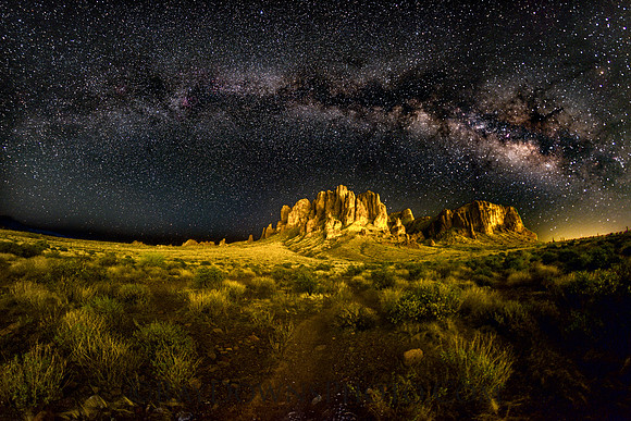 Superstition Mountains Milky Way