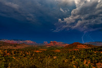 Sedona Cathedral Rock Lightning Monsoon Season 2025