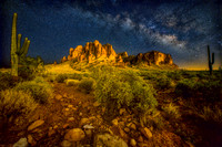 Superstition Mountains Milky Way