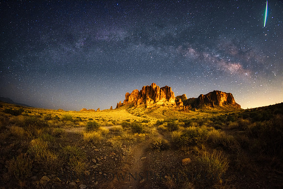 Superstition Mountains Milky Way