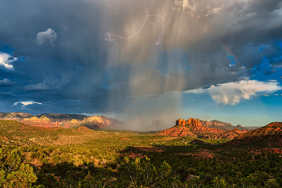 Storm over Cathedral Rock Sedona AZ