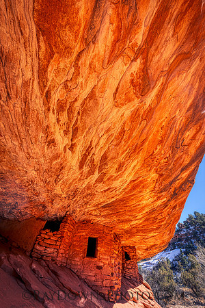 House On Fire - Mule Canyon Utah