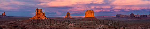 Monument Valley Mitten Shadow Pano