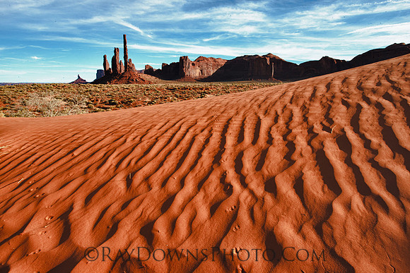 Monument Valley Dunes and Totem